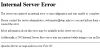 Lỗi 500 - Internal server error
