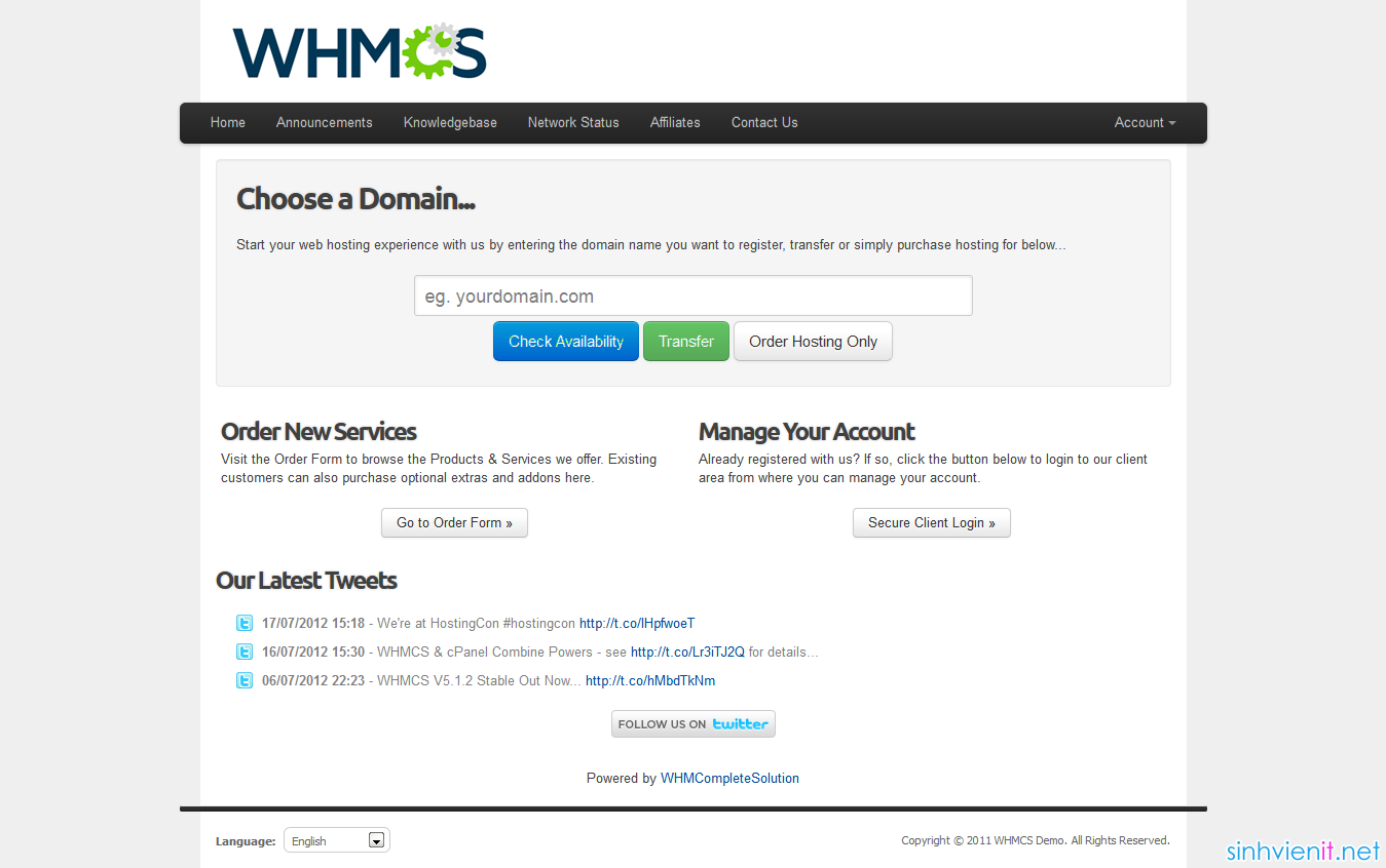 Xử lý lỗi không thể kiểm tra tên miền ở WHMCS (fixed check domain WHMCS)